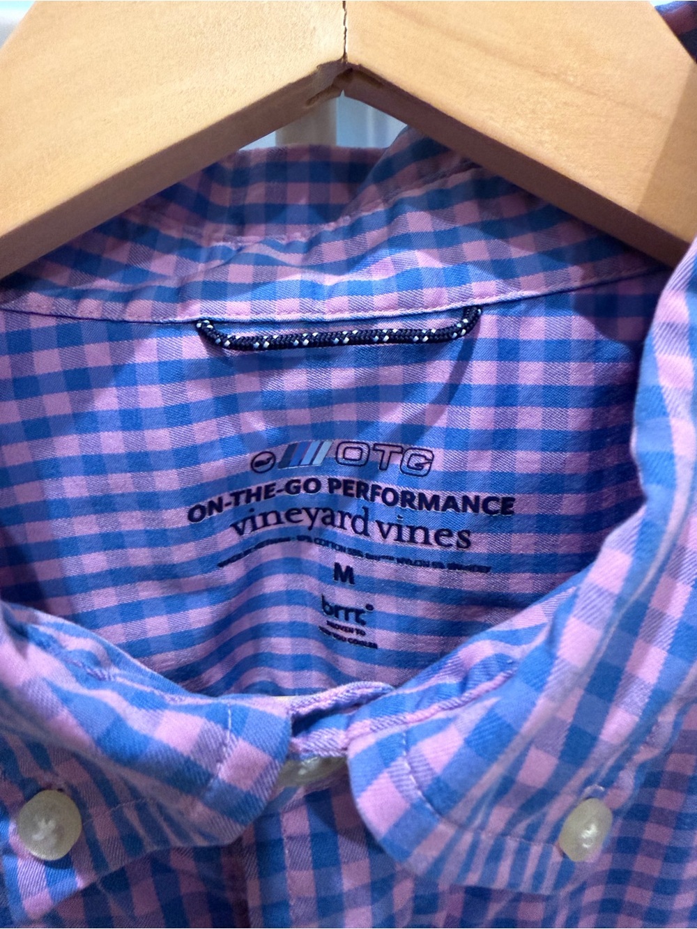 Vineyard Vines Pink and Blue Gingham Button-Down Shirt